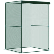 Compact Plant Cage With Netting For Protecting Vegetables and Flowers, Green AOSOM