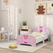 Pink Ballet Theme Toddler Bed Frame with Safety Rails for Ages 3-6 by AIYAPLAY