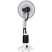 Standing Fan with Misting System for Cool and Comfortable Home Use White AOSOM