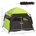 Green Pop Up Dog Tent with Water-Resistant Oxford and Carry Bag for Extra Large Dogs by PawHut
