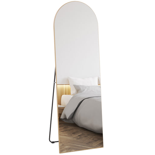 Gold Arched Full Length Mirror 150cm Elegant Home Decor by HOMCOM