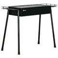 Outsunny Portable Charcoal BBQ Grill with Seasoning Baskets for Camping Picnic Hiking AOSOM