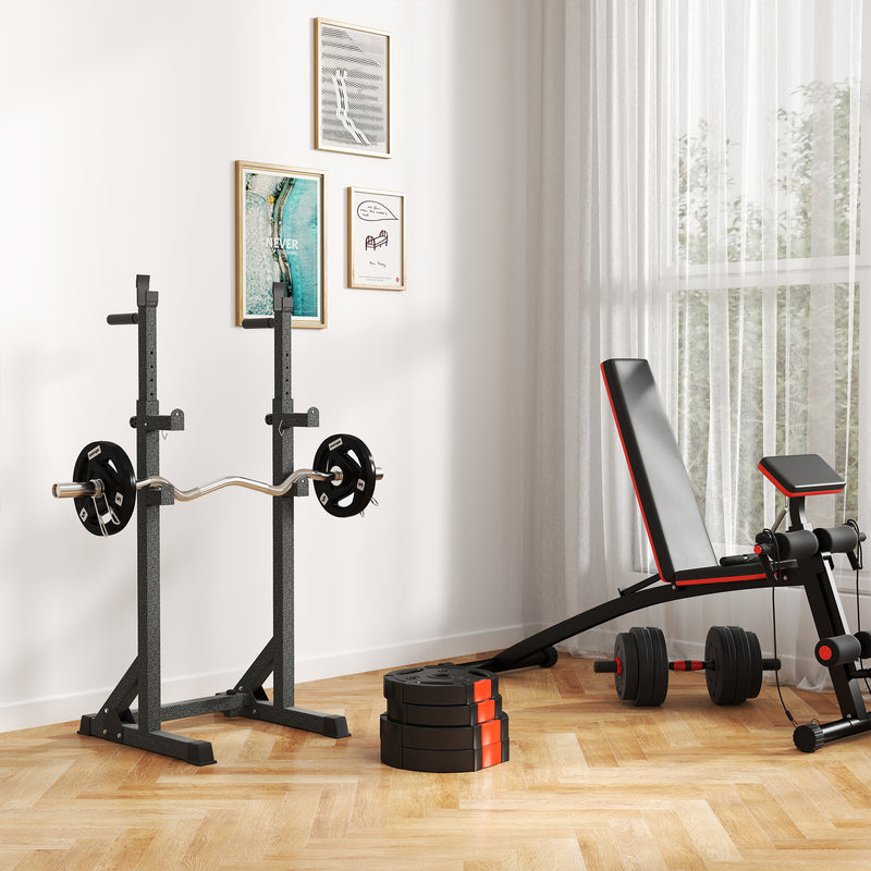 30kg Weight Plates Set With Two 10kg and Two 5kg Cast Iron Discs For Home Gym Black AOSOM