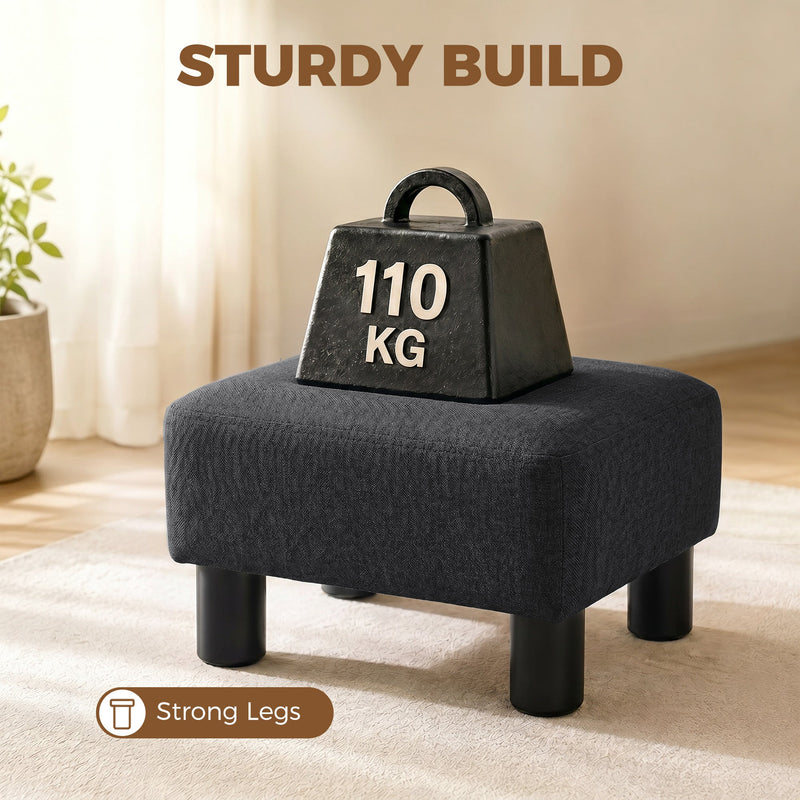 Foot Stool Black - image 5