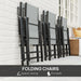 Grey 7 Piece Steel Patio Dining Set With Parasol Hole by Outsunny