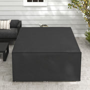Waterproof Black Furniture Cover 155 x 222cm for Outdoor Protection by Outsunny