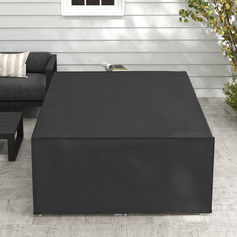 Waterproof Black Furniture Cover 155 x 222cm for Outdoor Protection by Outsunny