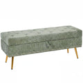 Storage Ottoman with Hidden Compartment and Padded Seat for Living Room or Bedroom