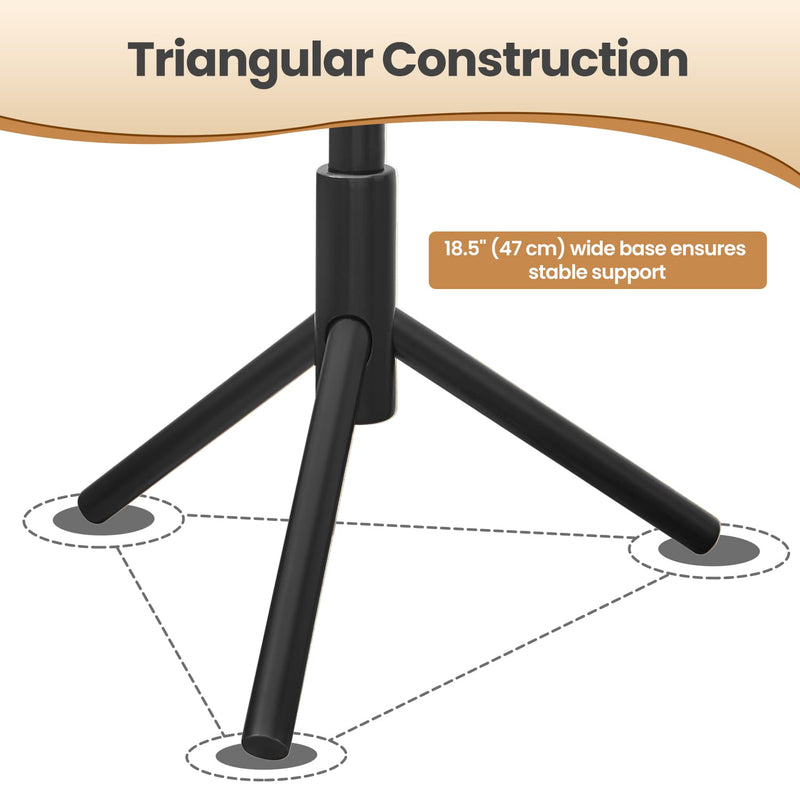 Wooden Tree Style Standing Coat Rack with 8 Hooks and Adjustable Heights by Vasagle