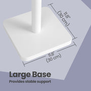 Solid Wood Freestanding Coat Rack with 8 Hooks and Adjustable Height by Vasagle