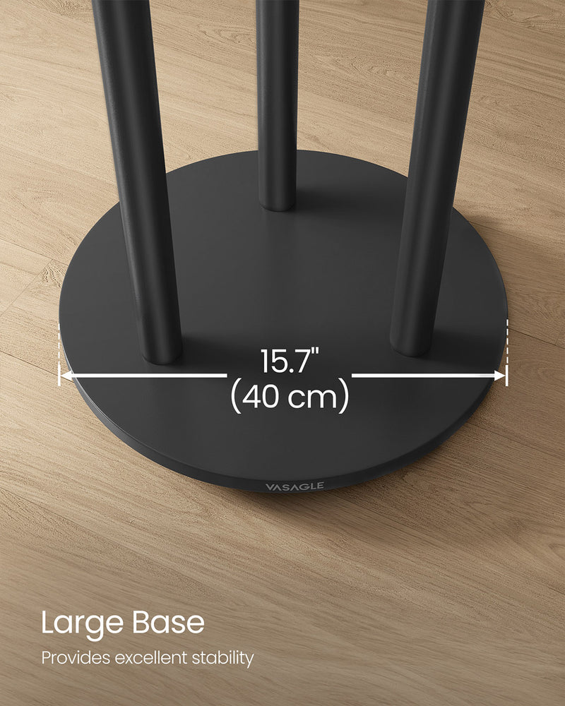 Freestanding Coat Rack Stand with Hooks and Storage Shelves for Hallway by Vasagle