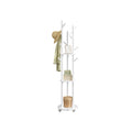 Freestanding Coat Rack Stand with Storage Shelves and Hooks for Hallway by Vasagle
