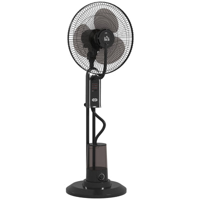 120cm Pedestal Misting Fan with 3 Speeds Oscillation Tilt Head and 3.2L Tank