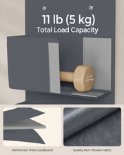 Set of 2 Over Door Storage Organisers in Slate Grey with Pockets and Hooks by Songmics