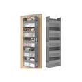 Over the Door Organizer with 5 Large Mesh Pockets in Dove Grey for Storage by SONGMICS