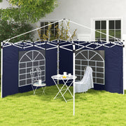 Set of Two Blue Replacement Gazebo Side Walls 195 x 295cm by Outsunny