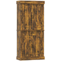 Tall Kitchen Cupboard with Adjustable Shelves and Drawer for Organised Storage Brown