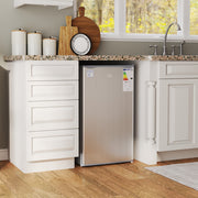91L Freestanding Under Counter Fridge with Lock Grey by HOMCOM