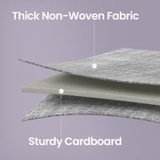 Set of 6 Foldable Storage Boxes with Handles Non Woven Fabric Organisers by Songmics