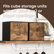 Set of 6 Foldable Storage Boxes Non Woven and Oxford Fabric for Home Organisation by Songmics