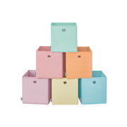 Set of 6 Fabric Storage Cubes 26 x 26 x 28 cm for Organising Shelves and Units by Songmics