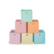 Set of 6 Fabric Storage Cubes 30x30 cm for Cube Shelving Units Foldable Design by Songmics