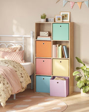 Set of 6 Foldable Fabric Storage Cubes 33x33x33 cm Fits Cube Shelving Units by Songmics