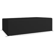 Black Waterproof Garden Furniture Cover for Rattan Table Set 245 x 165cm by Outsunny