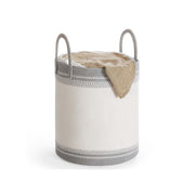 Dove Grey 60L Foldable Laundry Hamper with Lid and Handles for Bedroom or Bathroom by Songmics