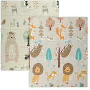 Foldable Double Sided Baby Play Mat Water Resistant for Indoor or Outdoor Use Grey AOSOM