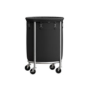 Round Laundry Hamper with Sturdy Steel Frame and Removable Liner Bag by Songmics