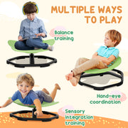 AIYAPLAY Elephant-Shaped Spinning Chair for Autism, 3-6 Years, Green AOSOM