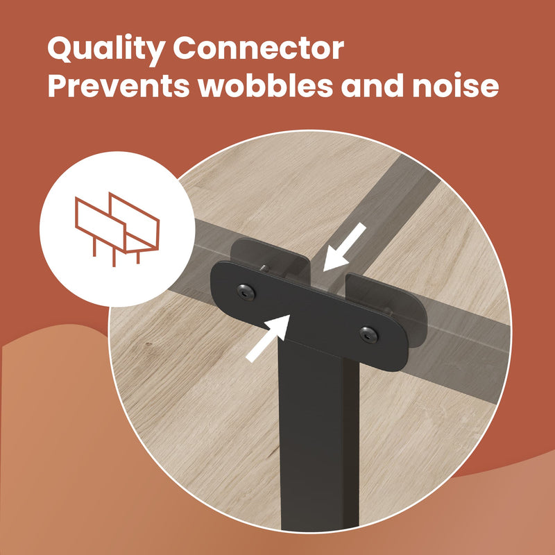 Single Metal Bed Frame for 190 x 90 cm Mattress Strong Durable Steel Base by Vasagle