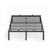 Frame For Double Bed Sturdy Black Steel - Easy Assembly VASAGLE