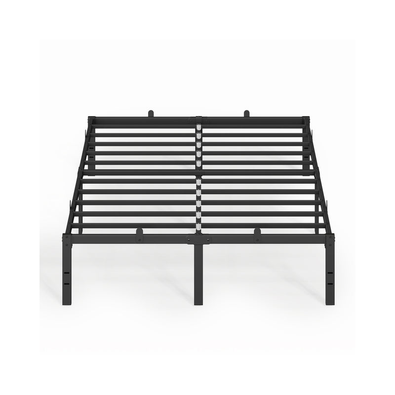Frame For Double Bed Sturdy Black Steel - Easy Assembly VASAGLE