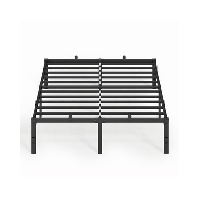 Frame For Double Bed Sturdy Black Steel - Easy Assembly VASAGLE