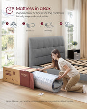 King Size Hybrid Mattress with Pocket Springs and Gel Memory Foam by VASAGLE VASAGLE