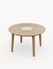 Roma 4 seater terrazzo garden dining set with cushions