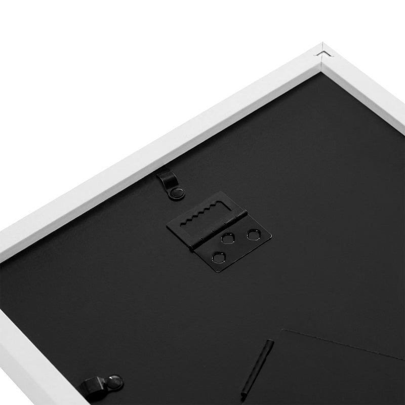 White Triple Photo Frame with Glass Front for Wall or Tabletop Display by Songmics