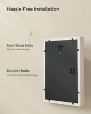 Set of 2 A4 Photo Frames with 6 Mounts for Wall or Desk Display by Songmics