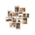 Multi Photo Frame Collage Holds 12 Pictures Wall Mounted Display for Home Decor by Songmics