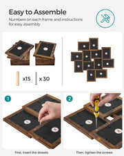 Wall Collage Photo Frame Set for 12 Pictures Decorative Multi Frame Display by Songmics