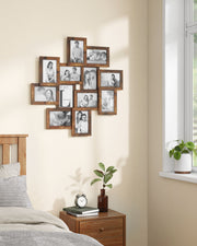 Wall Collage Photo Frame Set for 12 Pictures Decorative Multi Frame Display by Songmics