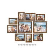 Set of Picture Frames with 16 Photo Mats for Wall Display Home DÃ©cor by Songmics