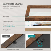 Set of Picture Frames with 16 Photo Mats for Wall Display Home DÃ©cor by Songmics