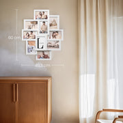 10 Photo Collage Frame for Wall Display Fits 4x6 Pictures MDF Wood Design by Songmics