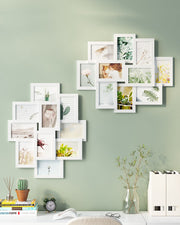 10 Photo Collage Frame for Wall Display Fits 4x6 Pictures MDF Wood Design by Songmics