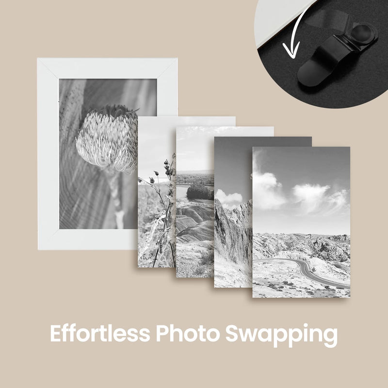 10 Photo Collage Frame for Wall Display Fits 4x6 Pictures MDF Wood Design by Songmics