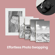 12 Opening Photo Collage Frame for Wall Display with Glass Front Holds 4x6 Photos by Songmics