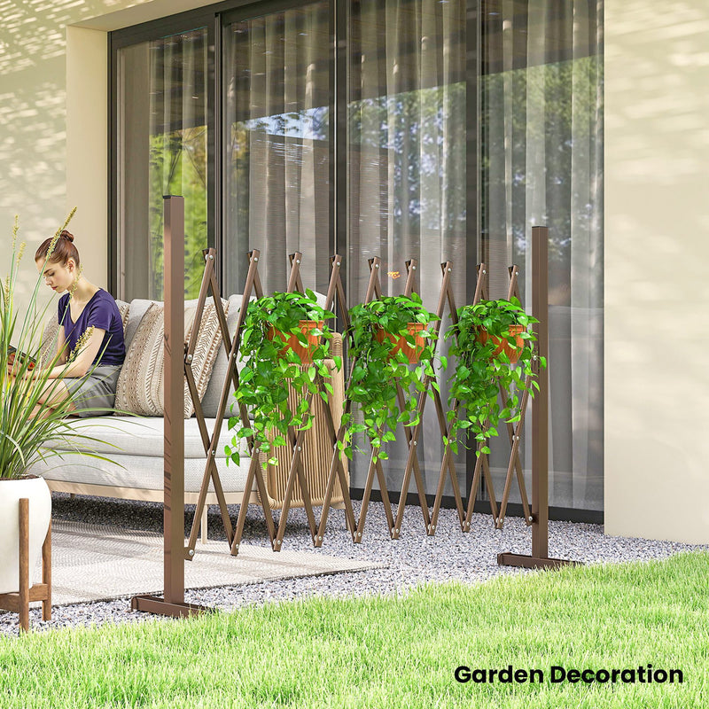 Outdoor dining table with weather-resistant surface for garden use grey AOSOM